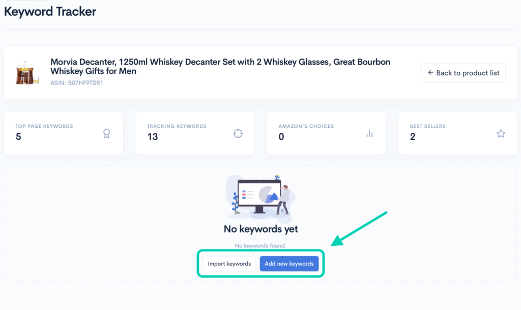 Sellerise Keyword Tracker product details.